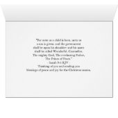 Voor onze seminaristen Kerstmis Geboorte Jesaja 9: (Binenzijde Horizontaal (Onderkant))