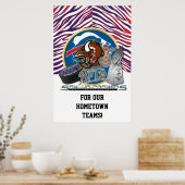 VOOR ONZE THUISSTAD TEAMS! POSTER (Keuken)