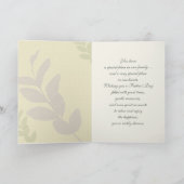 Voor oom op Vaderdag. Elegant Leaf Pattern Kaart (Binnen)