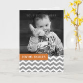 Voor opa op Vaderdag aangepaste foto Kaart (Gele Bloem)