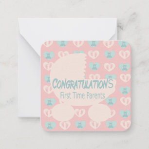 Voor Ouders Voor Het Eerst Notitiekaartje