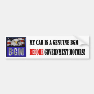 Voor overheidsmotoren - auto bumpersticker