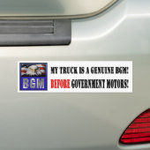 Voor overheidsmotoren - vrachtwagen bumpersticker (Op auto)