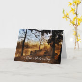 voor Pa Lake Uitzicht Dock Vaderdag Kaart (Gele Bloem)