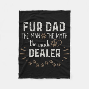 Voor Papa De Man De Mythe De Snack Dealer Hond Vad Fleece Deken