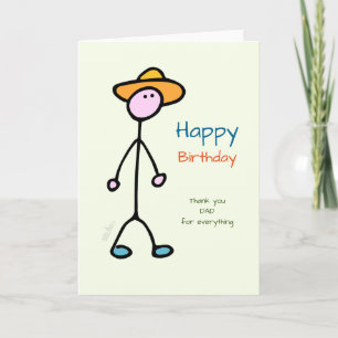Voor papa. Gelukkige verjaardag! Kaart
