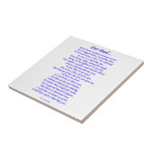 Voor papa tegeltje (Zijkant)