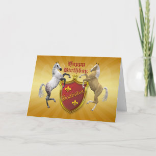 Voor peetvader een verjaardagskaart met een wapens kaart