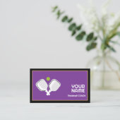 voor pickleball coach visitekaartje (Staand voorkant)