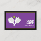 voor pickleball coach visitekaartje (Voorkant)