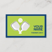 voor pickleball coach visitekaartje (Voorkant)