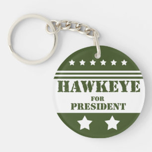 Voor President Hawkeye Sleutelhanger