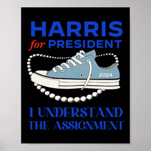 Voor president ik begrijp de aanstelling Kamala 20 Poster