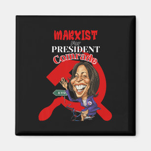 Voor President kameraad Kamala Harris Funny Presid Magneet