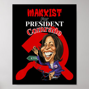 Voor President kameraad Kamala Harris Funny Presid Poster