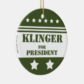 Voor President Klinger Keramisch Ornament (Rechts)