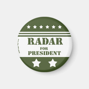 Voor President Radar Magneet