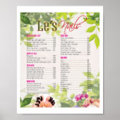 Voor Prijsaffiche Nagelstudio's Poster (Voorkant)