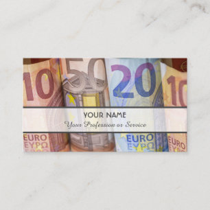 Voor professionele bankiers of financiële deskundi visitekaartje