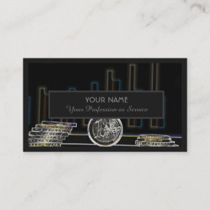 Voor professionele bankiers of financiële experts visitekaartje