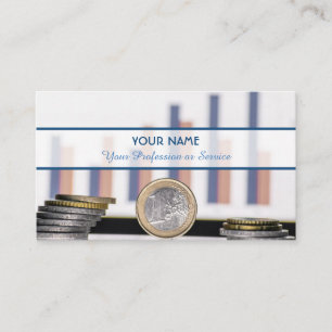 Voor professionele bankiers of financiële experts visitekaartje