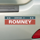  voor Romney Bumpersticker (Op auto)