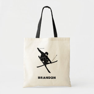 Voor Skiers Ski Trick Grafisch Gepersonaliseerd Tote Bag