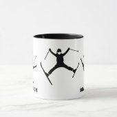 Voor Skiers Ski Tricks gepersonaliseerd Mok (Midden)