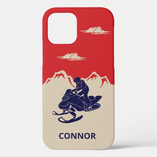 Voor Snowmobilers Snowmobile Graphic Personalized Case-Mate iPhone Case (Achterkant)