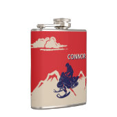 Voor Snowmobilers Snowmobile Graphic Personalized Heupfles (Rechts)