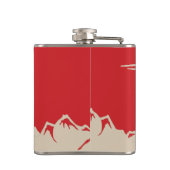 Voor Snowmobilers Snowmobile Graphic Personalized Heupfles (Achterkant)