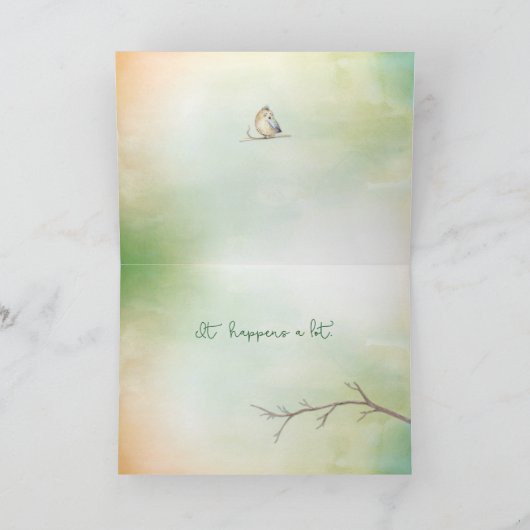 Voor Special Step Moeder Bird op Branch Kaart (Binnen)