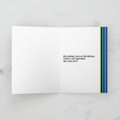 Voor Step Brother Verjaardagstaart met Kaarsen Kaa Kaart (Binnen)