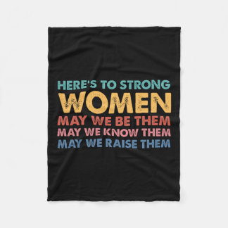 Voor sterke vrouwen Inspirerend intersectionele vr Fleece Deken