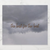 Vóór storm Etiket Voedsel en Drank Set (Enkel label)