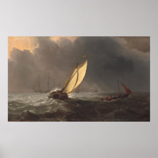 Voor Storm - Willem van de Velde Fine Art Poster (Voorkant)