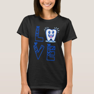 voor tandheelkundige assistent-arts of personeelsl t-shirt