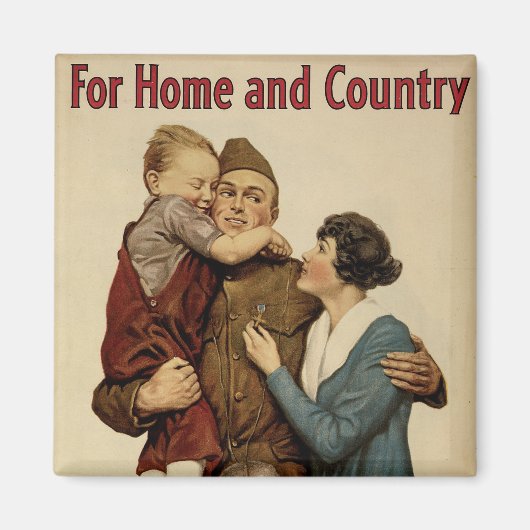 Voor thuisland en land magneet (Voorkant)