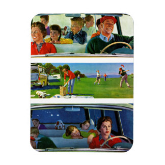 Voor, tijdens en na picknick magneet