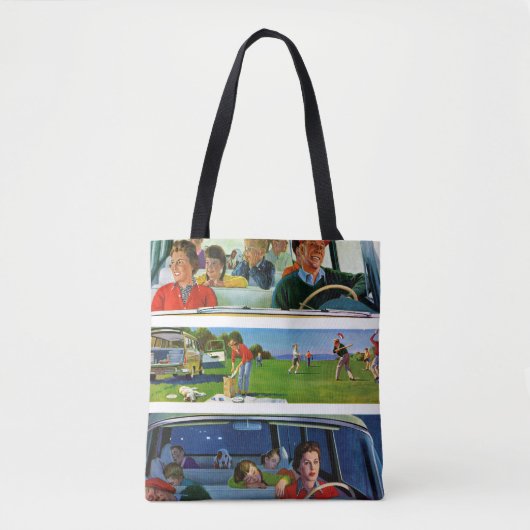 Voor, tijdens en na picknick tote bag (Voorkant)