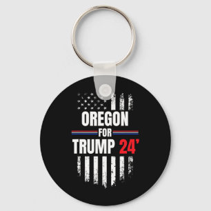 Voor Trump 2024 Amerikaanse vlag Sleutelhanger