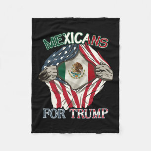 Voor Trump 2024 Mexico VS vriendschapsvlag Fleece Deken