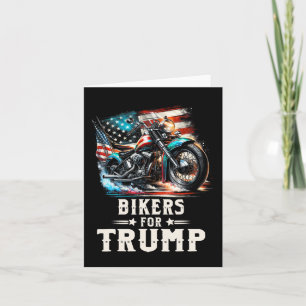 Voor Trump 2024 Motorfiets Patriottische Amerikaan Kaart