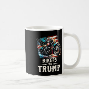 Voor Trump 2024 Motorfiets Patriottische Amerikaan Koffiemok
