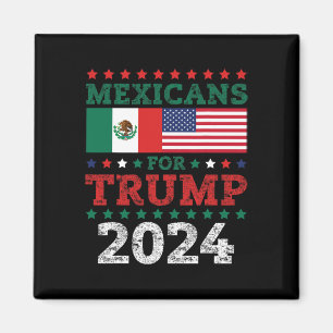 Voor Trump 2024 Neem Amerika terug Mexico VS vlag Magneet