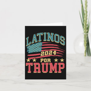 Voor Trump 2024 President Verkiezing Hispanic Lati Kaart