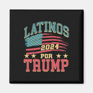 Voor Trump 2024 President Verkiezing Hispanic Lati Magneet