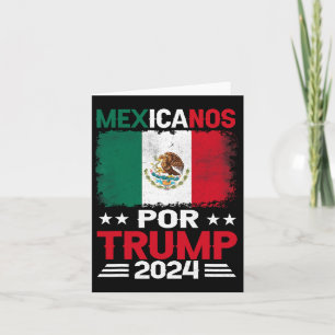 Voor Trump 2024 Pro Trump Gift - Mexicanos Por Tru Kaart