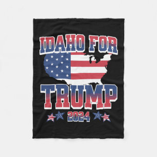 Voor Trump 2024 verkiezing Trump Pro President Don Fleece Deken