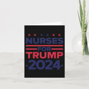 Voor Trump 2024 verpleegkundigen ondersteuning Tru Kaart